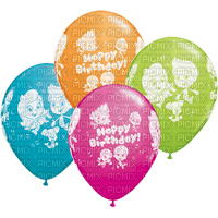 Kaz_Creations Happy Birthday Balloons - bezmaksas png
