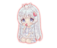 Chibi Anime Red *Transparent* - δωρεάν png