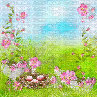 soave background animated easter spring vintage - Free animated GIF
