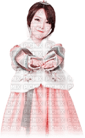 soave korean girl children oriental pink teal - ilmainen png