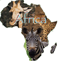 Africa map bp - GIF animé gratuit