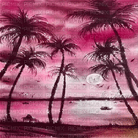 soave background animated summer tropical sea palm - Бесплатный анимированный гифка