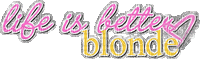 blonde glitter text - Free animated GIF