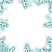 soave frame winter christmas branch pine - 免费PNG