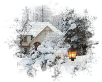 winter house maison hiver - PNG gratuit
