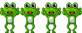 frog - GIF animado grátis