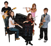 Kaz_Creations Children Friends Family Playing Musical Instruments 🎸 - Free PNG
