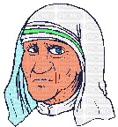 Madre Teresa - Bezmaksas animēts GIF