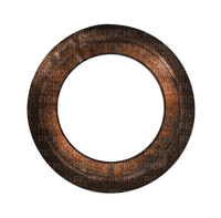 cadre frame circle steel steampunk - zdarma png