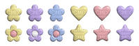 pastel shapes charms - zadarmo png