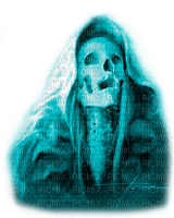 Y.A.M._Gothic skeleton  blue - png ฟรี