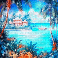 soave background animated summer tropical - Ingyenes animált GIF