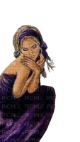 loly33 femme pensive - Free PNG
