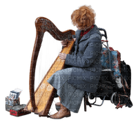 Kaz_Creations Woman Femme Playing Harp - 免费PNG