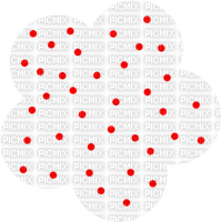 Kaz_Creations Polka Dots Flower - ücretsiz png