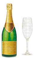 bottle & Glass - PNG gratuit