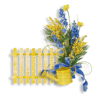 barrière fleurs - png gratuito