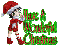 Kaz_Creations Logo Text Have a Wonderful Christmas - GIF animé gratuit