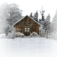 paysage neige hiver - png gratis