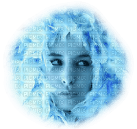 woman femme frau beauty tube human person people blue face feather - δωρεάν png