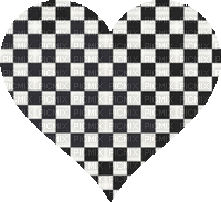 checker heart - GIF animado grátis