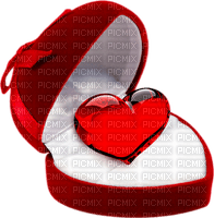 Crystal.Heart.Box.White.Red - ücretsiz png