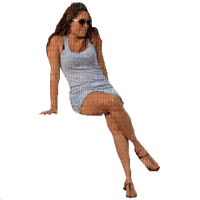 woman sitting - darmowe png