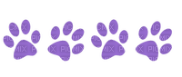 purple pawprints - PNG gratuit