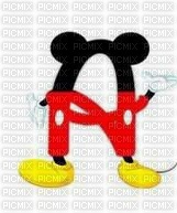 image encre lettre a Mickey Disney edited by me - 無料png