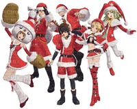 girl mädchen fille  child kind enfant   tube  person people    manga anime santa claus noel christmas weihnachten Père Noël pere noel - png gratis