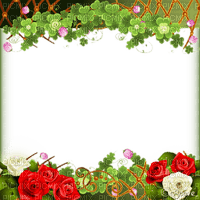 soave frame spring patrick clover flowers - бесплатно png
