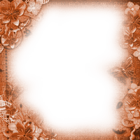 Frame.Flowers.Brown - By KittyKatLuv65 - δωρεάν png
