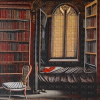 Red & Black Library Dorm - png gratis