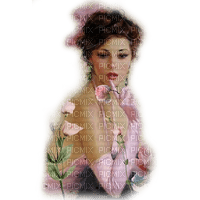 dama primavera verano rosa beige dubravka4 - 免费PNG