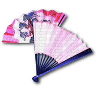 fans purple pink scrap - gratis png
