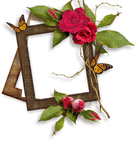 Roses frame - darmowe png