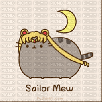 Sailor Pusheen laurachan - Animovaný GIF zadarmo