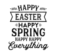 kikkapink happy easter text spring - 免费PNG
