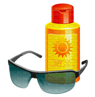 suncreme  sunglasses deco summer crême solaire lunette - Free PNG