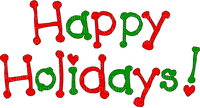 Happy Holidays.Text.Victoriabea - png grátis