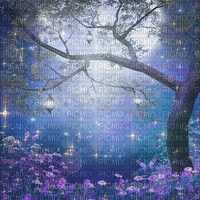 Y.A.M._Fantasy night moon background - Δωρεάν κινούμενο GIF