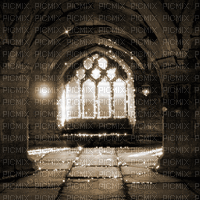 Y.A.M._Gothic Fantasy background Interior sepia - GIF animado grátis
