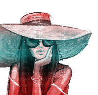 dolceluna woman hat fashion summer gif - Nemokamas animacinis gif
