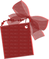 Kaz_Creations Deco Red Scrap Colours Ribbons Bows Tag - png gratuito