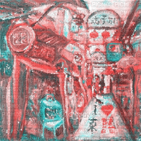 soave background animated  vintage  pink teal - 免费动画 GIF