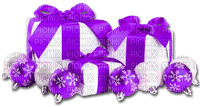 Christmas.Presents.White.Purple - Free PNG