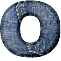 Jeans Blue Alphabet - Bogusia - 免费PNG