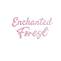 kikkapink enchanted forest text - kostenlos png