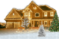 christmas house - karácsonyi ház - ilmainen png