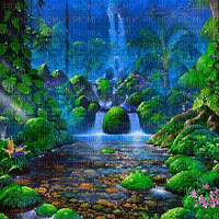 Y.A.M._Fantasy jungle forest background